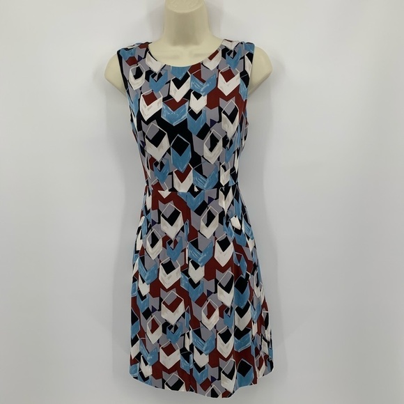 DVF Diane Von Furstenberg Carpreena mini cube dress shift silk dress new 6 - Picture 1 of 5